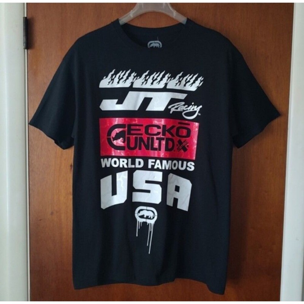 Ecko X JT Racing World Famous USA T-shirt Mens Size Large NEW!